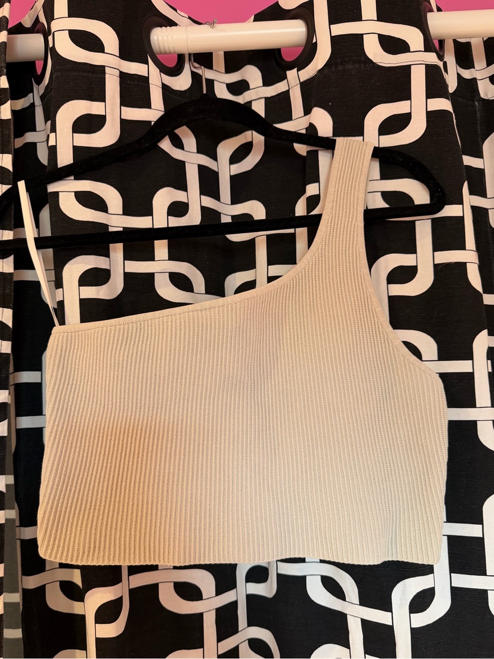 Babaton One Shoulder Sculpt Knit Top